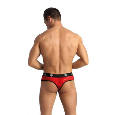 Perizoma Uomo Anais Brave String S in Pizzo Rosso Floreale
